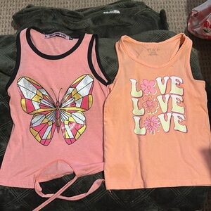 2 Girls Tank Tops